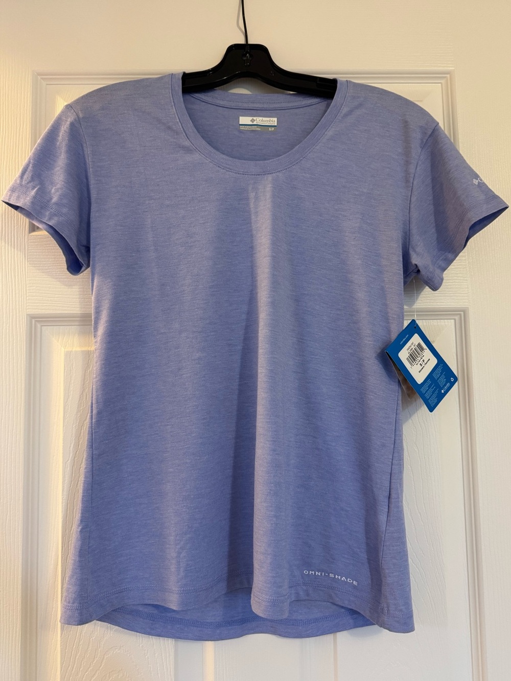Columbia Women’s Light Lavender-Blue Short Sleeve Tee